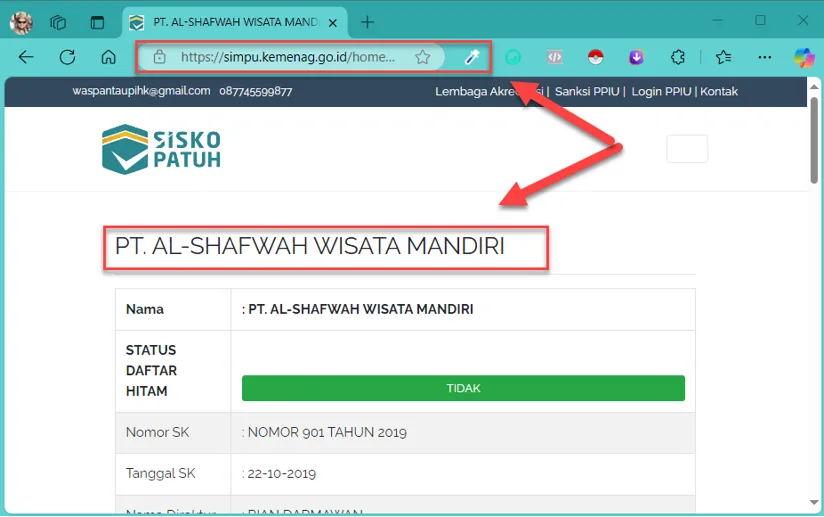 Legalitas Smarts Umrah Solo